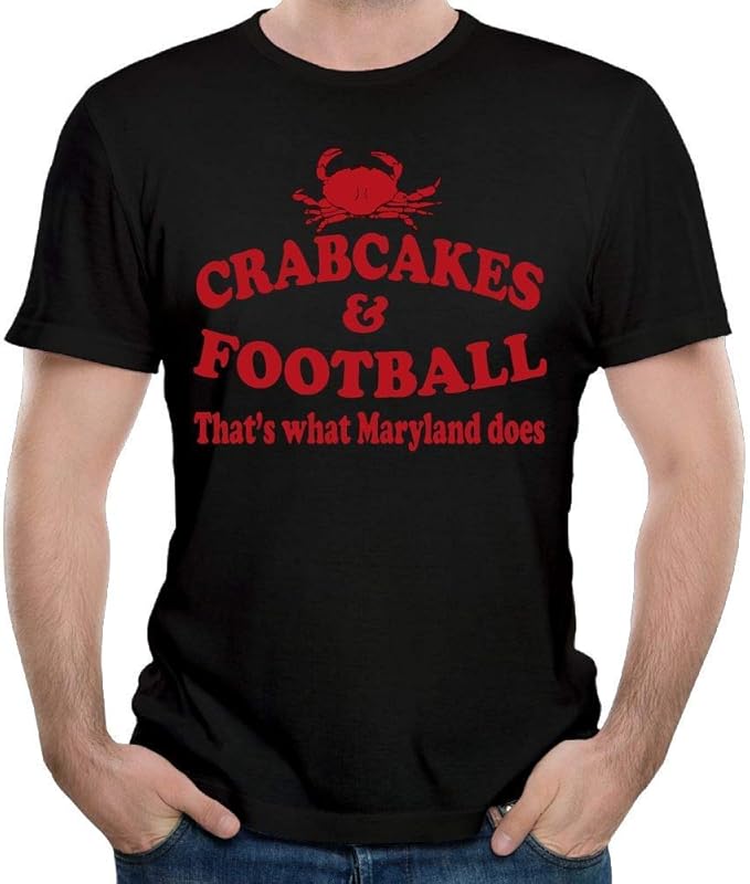 Crabcakes and Football That's What Maryland Does Men's Short Sleeve Tee