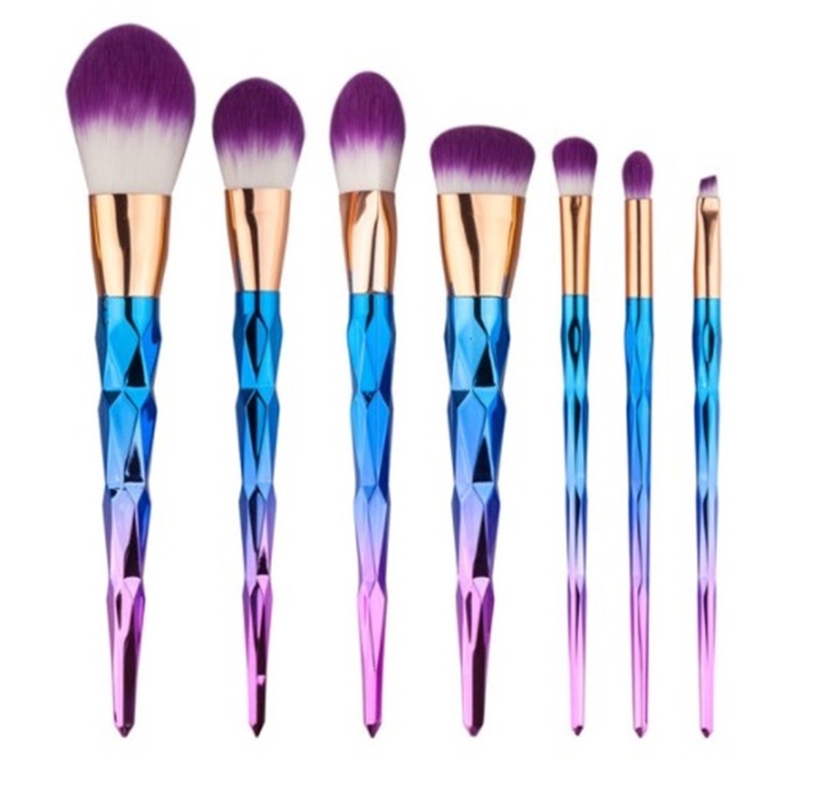 Best Danielle Rainbow Makeup Brushes Set