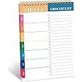 Weekly Meal Planner and Grocery List, 50 Undated Sheets Weekly Meal Planning Pad for Organized Weekly & Daily Planning/Tear-Off Meal Planner Notepad for Convenient Shopping, Weekly Menu Planner