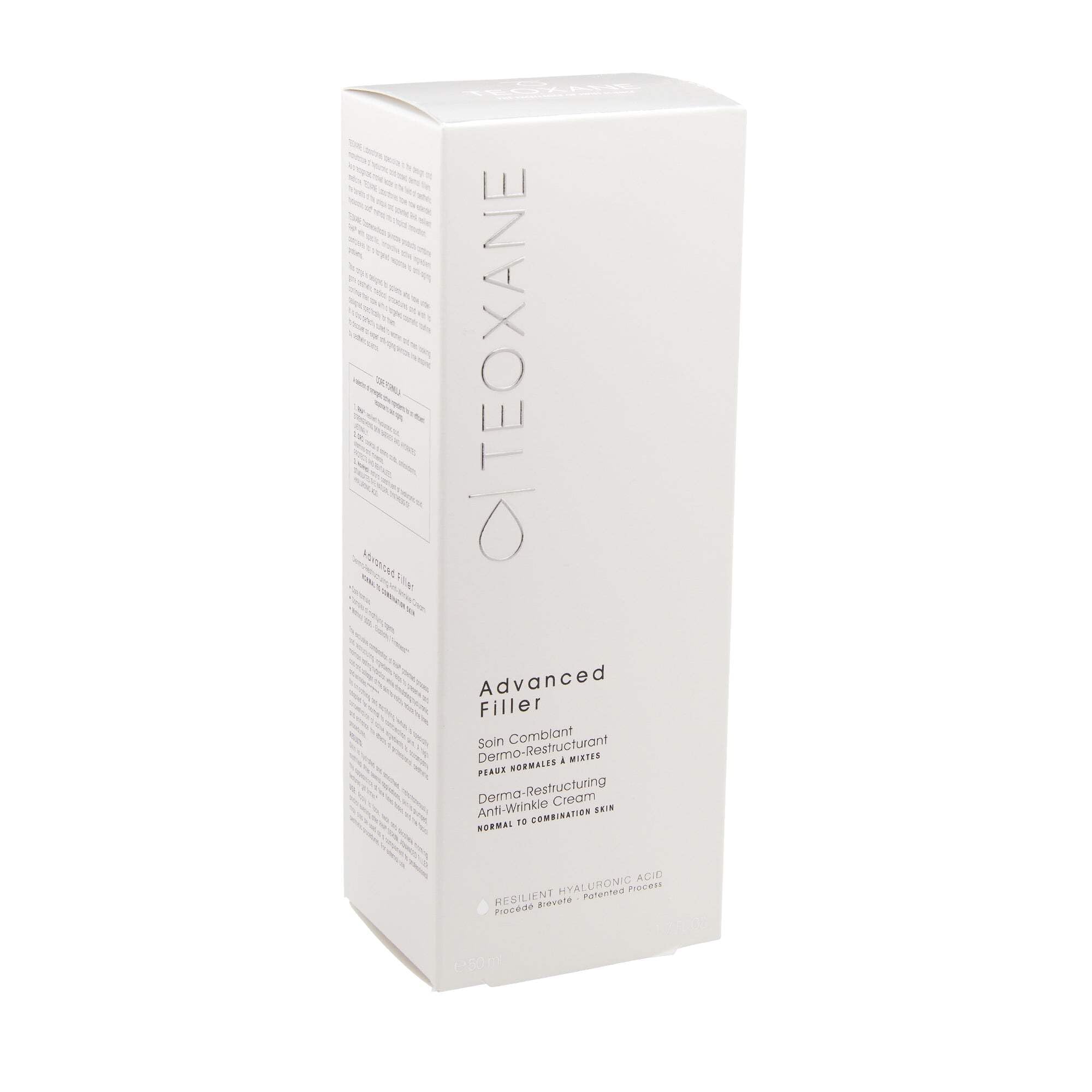 Teoxane Cosmeceuticals Advanced Filler for normal and mixed skin 50 milliliters