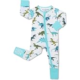 babee Reshinee Bamboo Viscose Baby Footie Pajama, Zipper Sleeper Boys Girls | Sleep & Play Romper with 2-Way Zipper, Fold-Ove