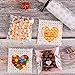 Whaline 400 Pieces Valentine Cellophane Bags Love Heart Printed Cookie Treat Bag Red Pink Heart Self-Adhesive Candy Packing Clear Plastic Gifts Goodies Party Favor, 4 Style