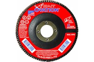 United Abrasives- SAIT 78025 Ovation Flap Disc, 5-Inch by 7/8-Inch, 36 Grit, 10-Pack