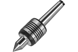 Eumtenr Heavy Duty MT2 Live Center, 2MT 60 Degree Morse Taper Precision Lathe Medium Duty Live Tailstock Center for Wood & Metal Lathe CNC Work