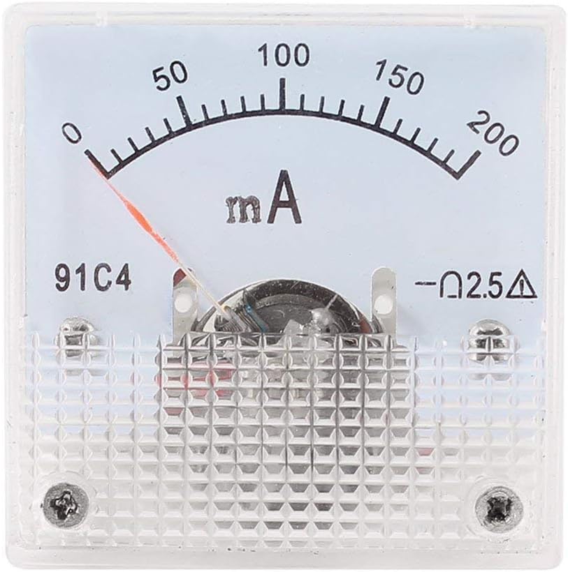 YXQ 0200mA Analog Ammeter Current Panel 91C4 Amp Gauge
