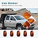 Partsam 5PCS Amber Top Roof Cab Marker Light 264146AM Light Amber Cover Lens with Base Housing Compatible with Dodge Ram 1500 2500 3500 4500 5500 2003-2018 Pickup Trucks