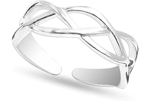 LeCalla 925 Sterling Silver Toe Rings for Women | Minimalist Classic Toe-Rings for Gifting Simple Open Adjustable Toe Band Ri