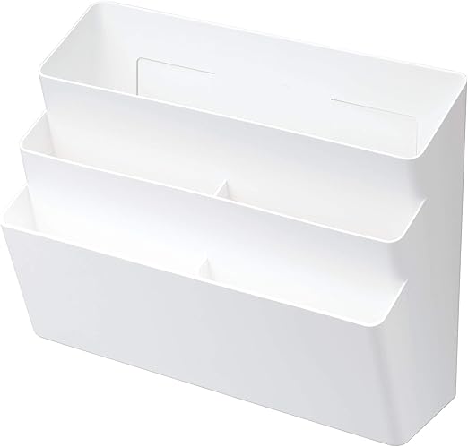 Amazon 山崎実業 Yamazaki 冷蔵庫横マグネット収納ポケット ３段 ホワイト 約32x13x24 5cm タワー 4496 キッチンペーパーホルダー オンライン通販