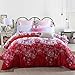 GOOFUN-J1Q 3pcs Duvet Cover Set/Bedding Set(1 Duvet Cover + 2 Pillow Shams) Lightweight Microfiber Well Designed Print Pattern - Comfortable, Breathable, Soft & Extremely Durable,Full/Queen Size