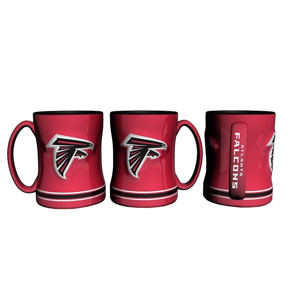 Boelter Brands NFL Sculpted Coffee Mug, 15 Ounces, Atlanta Falcons