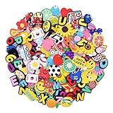 SHINQEAR 125pcs PVC Shoe Charms Decorations for Clog Shoes Wristband Bracelet Party  Christmas Gifts