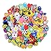 SHINQEAR 125pcs PVC Shoe Charms Decorations Fits for Croc Clog Shoes  and  Jibbitz Wristband Bracelet Party Gifts, Small
