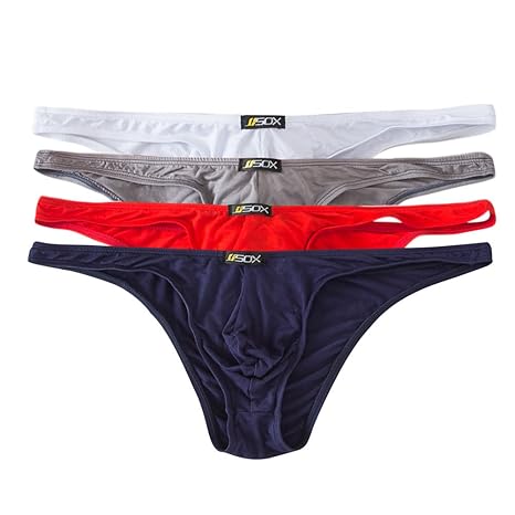 QIATI Herren Slips - Pack of 4 - Unterwäsche in Verschiedenen Farben - 100% Modal, M-XL
