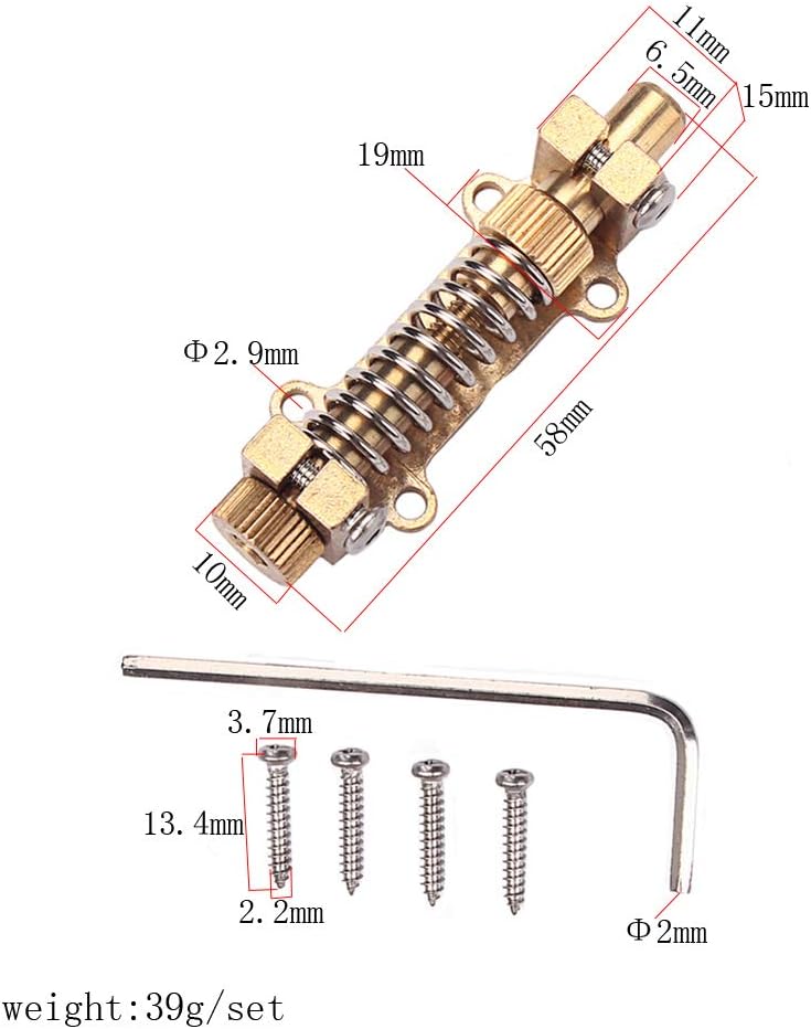 Alnicov Brass Tremolo Stabilizer Guitar Tremolo Stopper Stabilizing Device Kit for Fender Electric Guitars Accessories - Image 4
