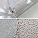 HANMERO Victorian Damask Embossed Textured Pattern Vinyl Wallpaper Environmental Protection Long Murals Rolls for Living Room/Bedroom/TV Background Home Decor- Silver Gray 20.86'' x 393.7'' …
