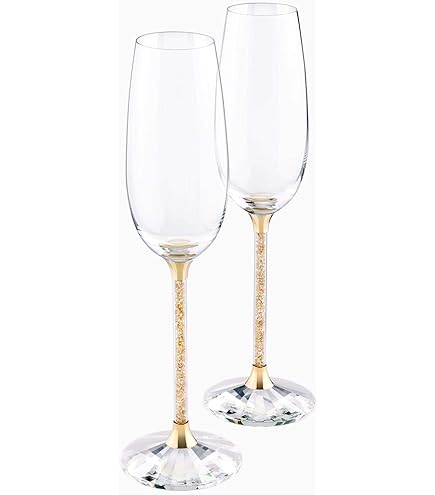 Amazon.com: Swarovski Crystalline Toasting Flutes, Set of 2 : Home