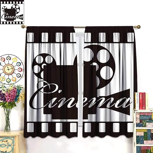 Amazon Com Daniohome Movie Theater Curtains Movie Projector