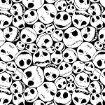 Disney Fabric Nightmare Before Christmas Fabric Jack Faces by the yard