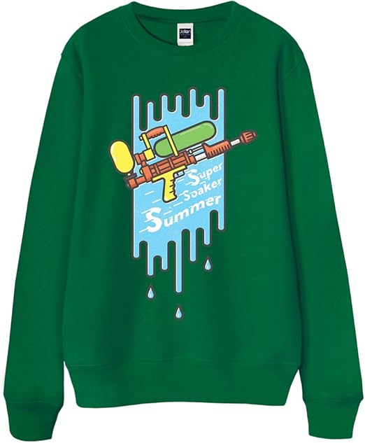 Amazon Co Jp ノーブランド品 水鉄砲 グリーン Xlサイズ メンズスウェット 服 ファッション小物