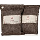 Bamboo Charcoal Air Purifier bags (2 x 8 oz bags). Natural air freshener - non-toxic, effective deodorizer keeps spaces fresh and dry.