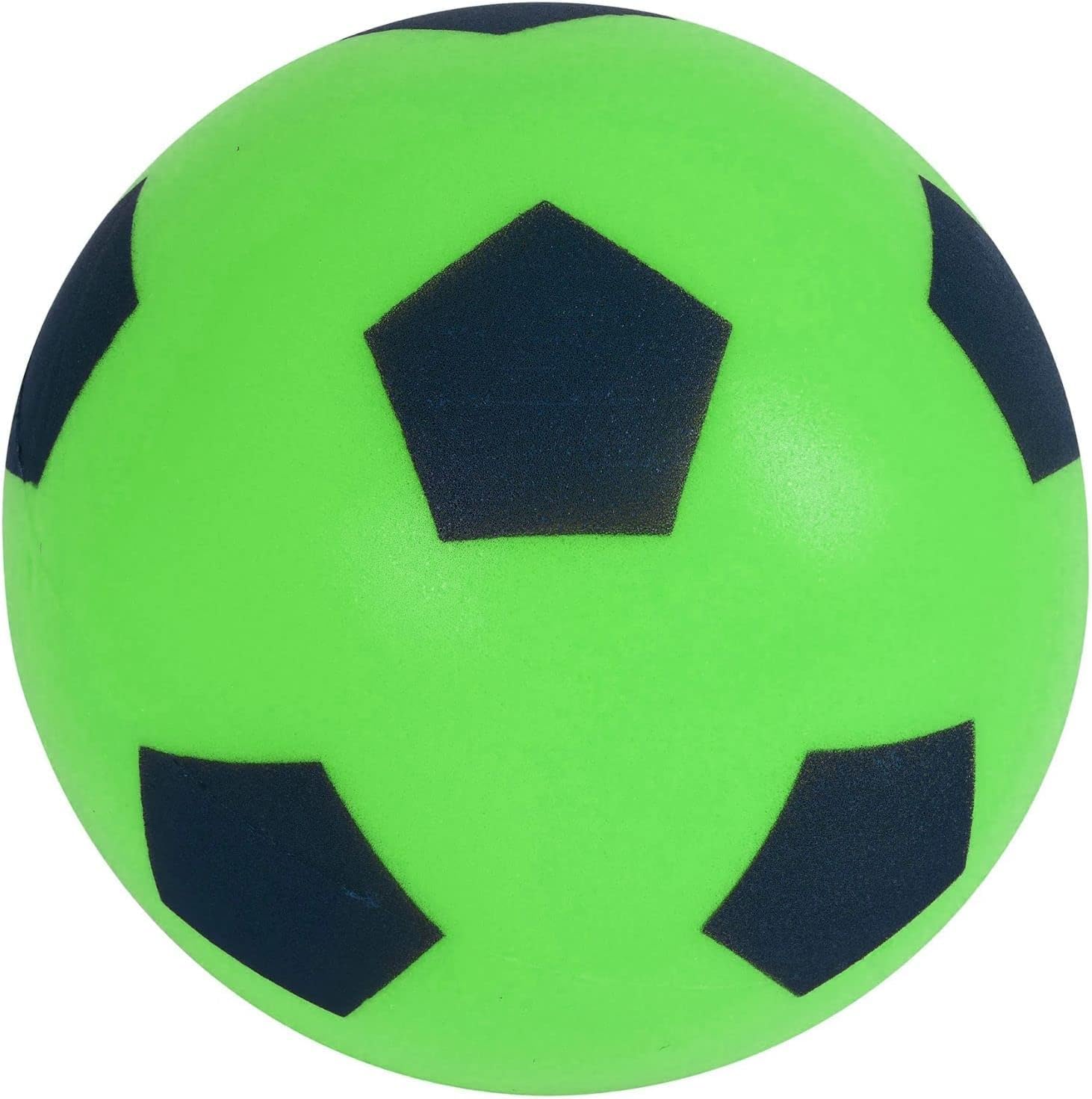 eMKay® 17.5cm Green Football | Indoor/Outdoor Soft Sponge Foam Soccer Ball Great Fun For Adults And Kids Boys & Girls