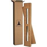 Northwood Sauna - Sauna Sand Timer - Handmade from Canadian Red Cedar Wood - Wall-Mounted Rotating 15-Minute Hourglass with White Sand
