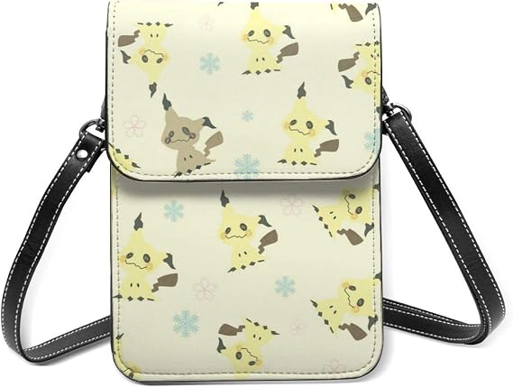 Amazon ミミッキュ ポケモン ショルダーバッグ スマホポーチ 携帯電話ホルスター ワンショルダーバッグ ポシェット ミニポーチ 斜めがけ 防水 軽量 アニメ キャラクター レザー レディース メンズ シューズ バッグ