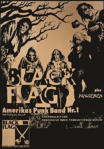 FLAG by Annex Black Flag Punk Rock Vintage Concert Band Poster Fine Art Print
