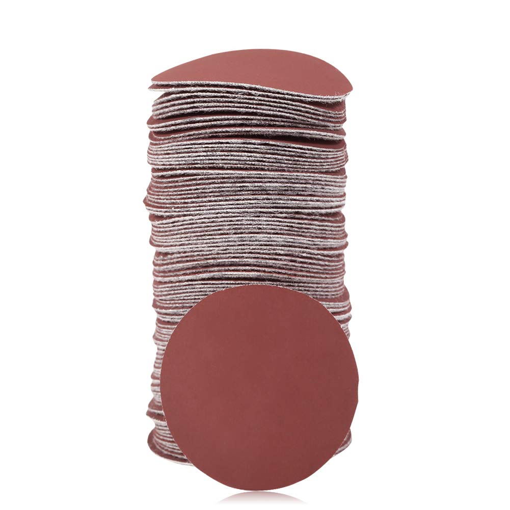 SPEEDWOX 100pcs Sanding Discs 2 inch Sandpaper 1500 Grit Hook and Loop Sanding Discs for Sanders Drill Grinder Rotary Tools Attachment Woodworking Wood Auto, No Hole