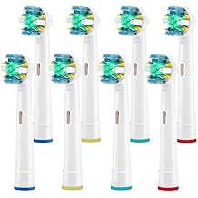 Toothbrush Replacement Heads Refill for Oral Electric Toothbrush Pro 1000 Pro 3000 Pro 5000 Pro 7000 Vitality Floss Action,8