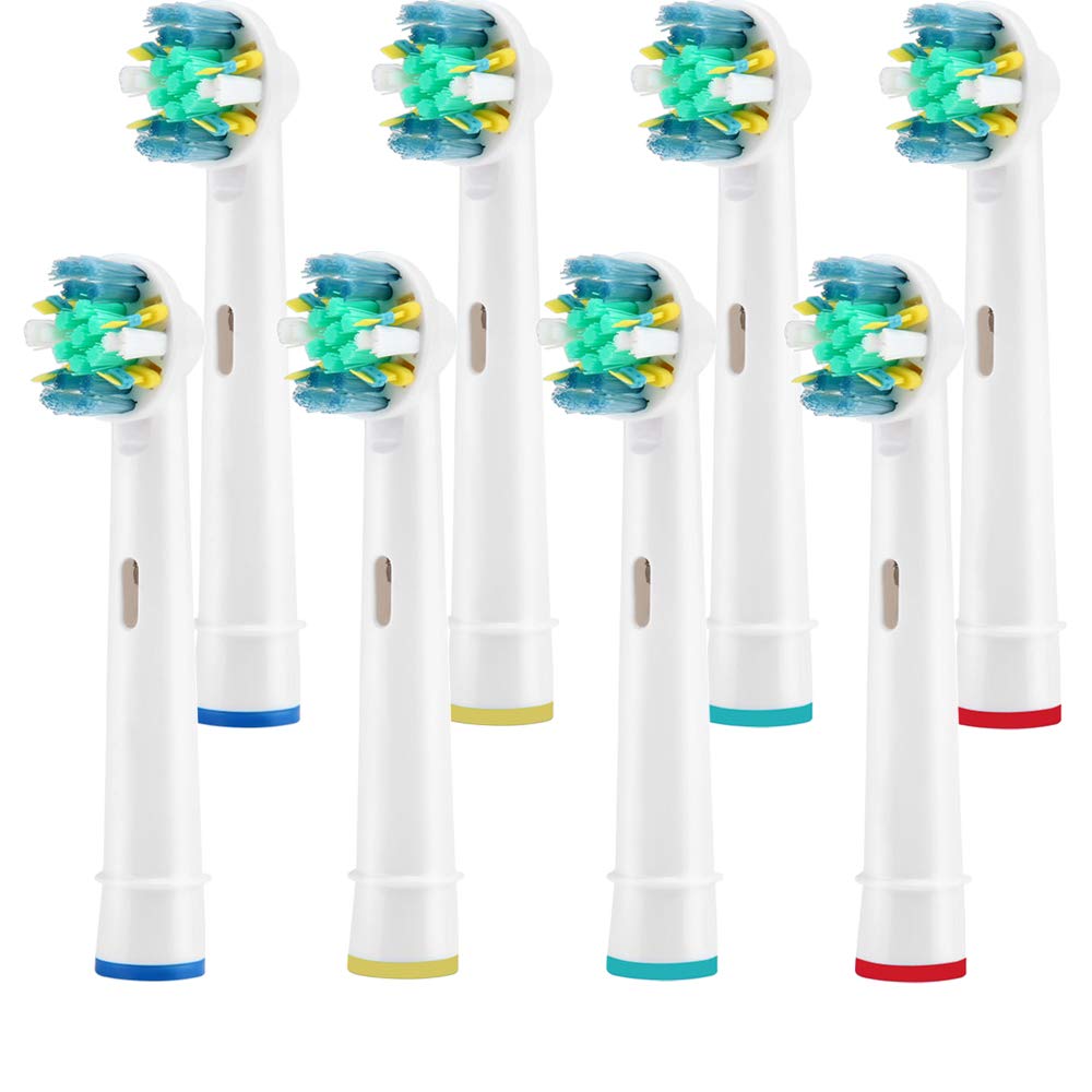 Photo 1 of Toothbrush Replacement Heads Refill for Oral Electric Toothbrush Pro 1000 Pro 3000 Pro 5000 Pro 7000 Vitality Floss Action,8 Count with Covers