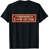 Woolworth Old Store Gone T-Shirt, Men, Black, Small