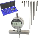 iGaging Digital Electronic Depth Gauge 0-22" Measuring Range | 0.0005" Resolution, 2-Position Base, Inch/MM/Fractions