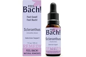 Feel Bach! Scleranthus Natural Homeopathic Remedy - 30ml(1 fl oz) Dropper Flower Essence for Indecision Harmonizer & Indecision Promotes Inner Balance, Vegan, Gluten & Sugar-Free, Non-Habit Forming