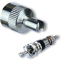 F Season 10er Set Fahrrad-Blitzventile - Mit Überwurfmuttern & Schutzkappen