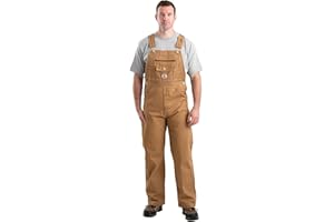Berne Men's Vintage Unlined Washed Duck Bib Overall