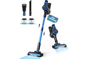 DEVOAC Cordless Vacuum Cleaner, Lightweight Vacuum Cleaner with Rechargeable Battery, Convenient 6 in 1 Stick Vacuum Cleaner with Powerful Suction, Handheld Vacuum for Carpet Hard Floor Pet Hair Home