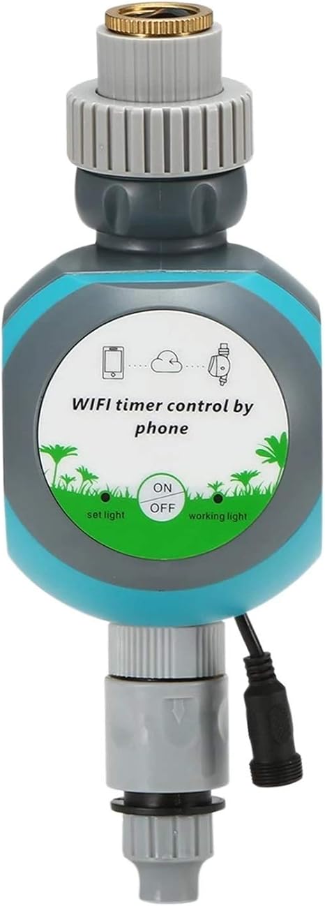 Amazon Co Jp 灌漑システムコントローラー Wifiの灌漑用水タイマー携帯電話のリモートアクセスプログラム可能な自動散水タイマー 蛇口スプリンクラータイマー 色 青 Size Uk ホーム キッチン