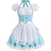 Colorful House Women's Anime Cosplay French Apron Maid Fancy Dress Costume