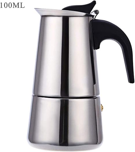 Amazon ステンレス鋼のコーヒーポットエスプレッソラテの浸水器のストーブコーヒーメーカー鍋パーコレータードリンクツールcafetiere Latte Stovetop 色 100ml2cup 直火式エスプレッソメーカー オンライン通販