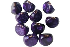 KiBcsLic 10-Piece Dice Set, Acrylic Accessories, Role Play Party Gifts, Bar Toys, 3-Sided Dice, 3-Sided Game Dice for Parties