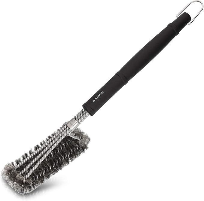 Navaris Grill Brush 18 Inch Steel Wire BBQ Grill Cleaning Brush 3