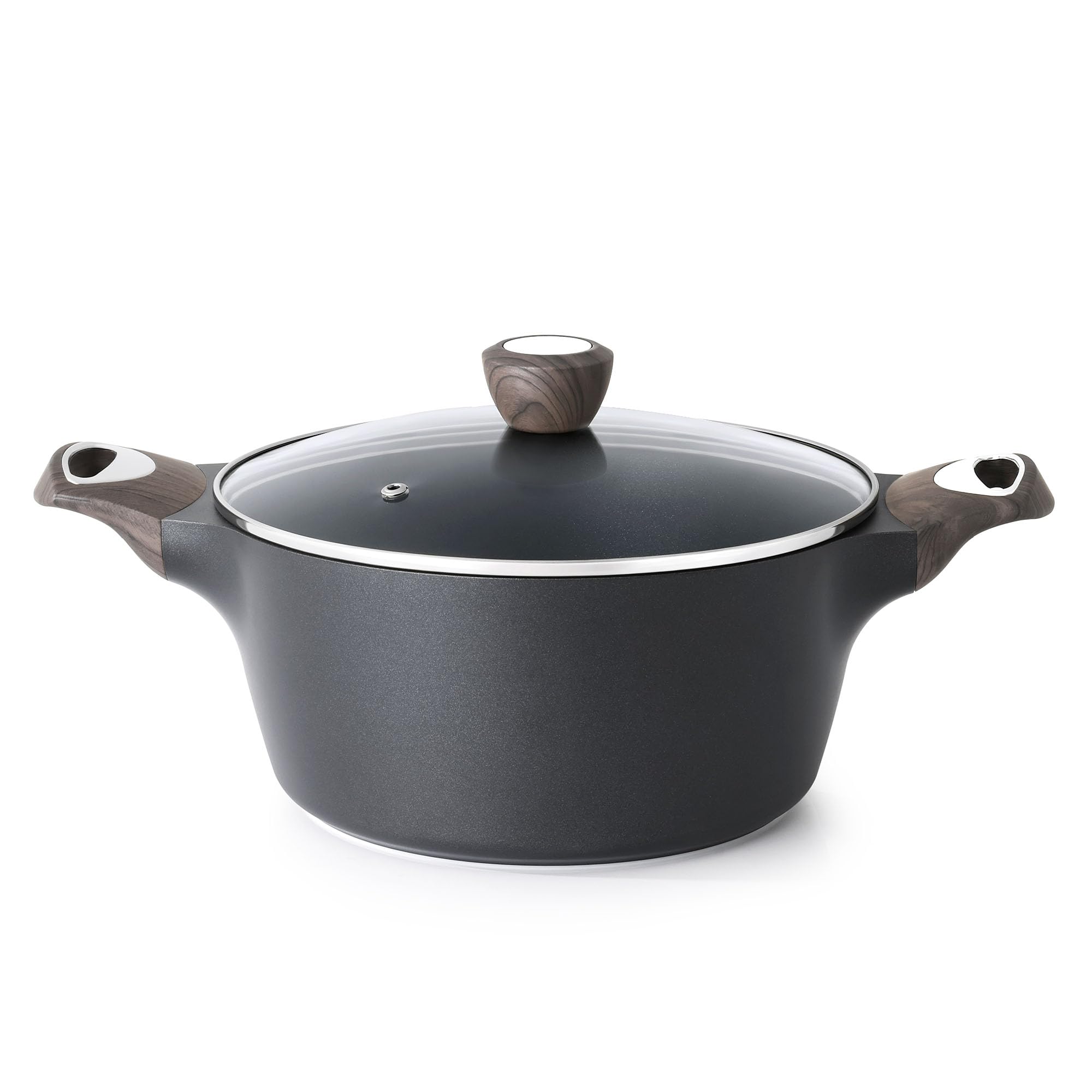 Photo 1 of SENSARTE Nonstick Stock Pot with Lid, 2.6/4.5/6.6 QT Soup Pot Casserole Pot, Healthy Pasta Pot, Large Deep Cooking Pot, Big Sauce Pot Stew Pot, Induction Compatible, PFOA PFOS APEO Free, Black