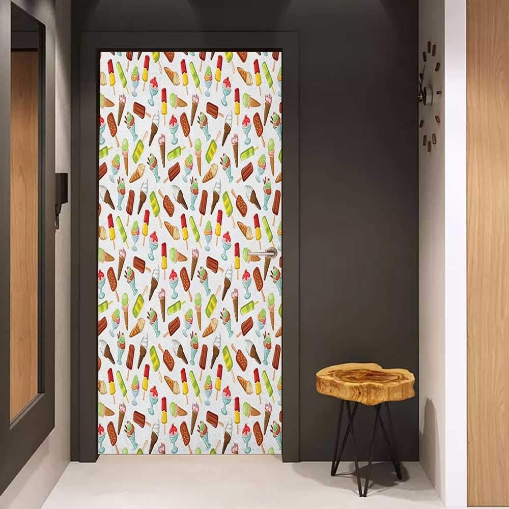 Amazon Com Onefzc Sticker For Door Decoration Ice Cream Frozen