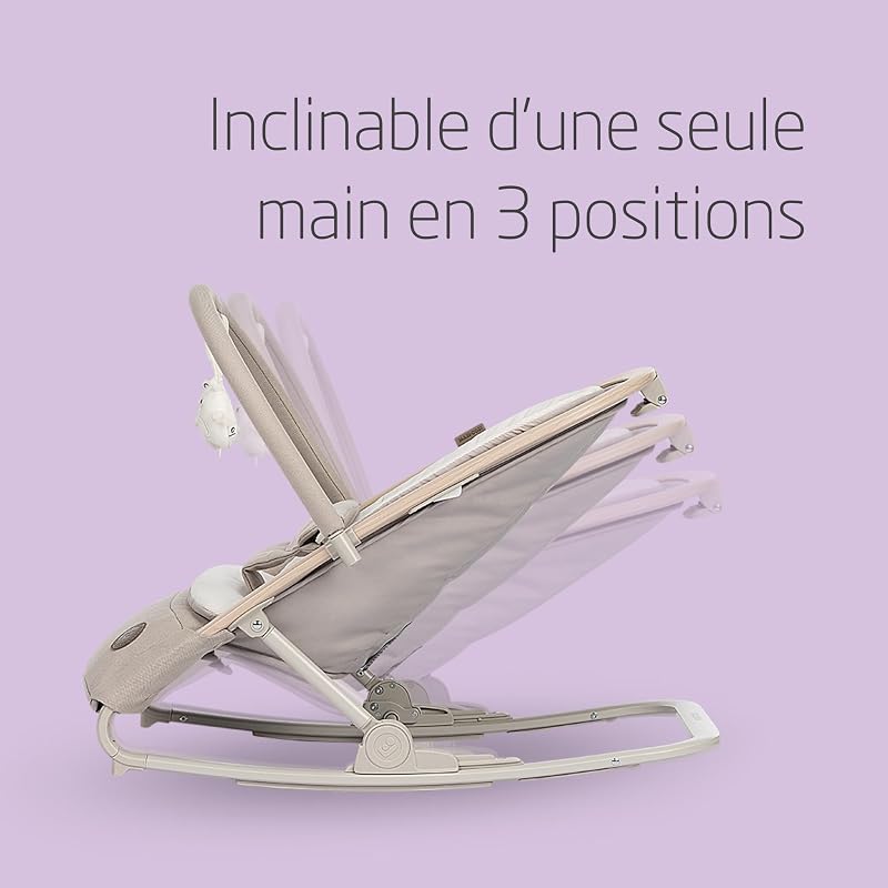 Kori Transat Bébé 2-en-1, Arche à Jouets, 0-15kg, Classic Beige
