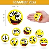 Ainiv 12PCS Funny Face Squeeze Stress Balls PU Large 6.3cm Hand Exercise Fidget view 2