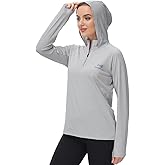 BASSDASH Women’s UPF 50+ Performance Hoodie Long Sleeve UV Fishing Hiking Shirt