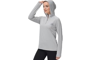 BASSDASH Women’s UPF 50+ Performance Hoodie Long Sleeve UV Fishing Hiking Shirt