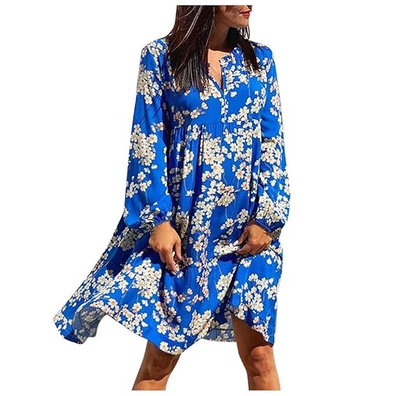 Amlaiworld Robe Ete Femme Courte Plage Robe Boheme Femme