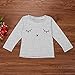 Efaster Cute Baby Boy Girl Cute Eyelash Print T-shirt Tops+Pants Outfits Clothes (12M)